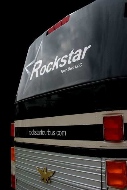 Rear corner decal with the Rockstar name